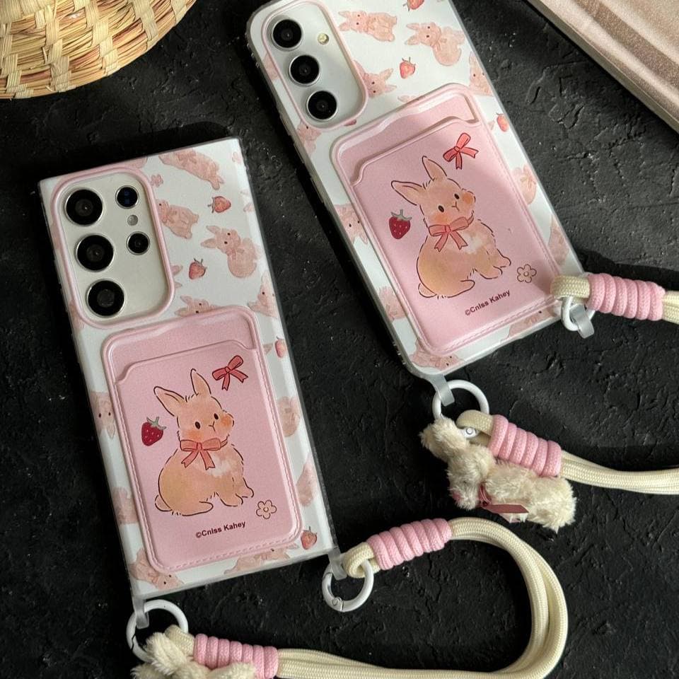 قاب جا کارتی خرگوش توت فرنگی