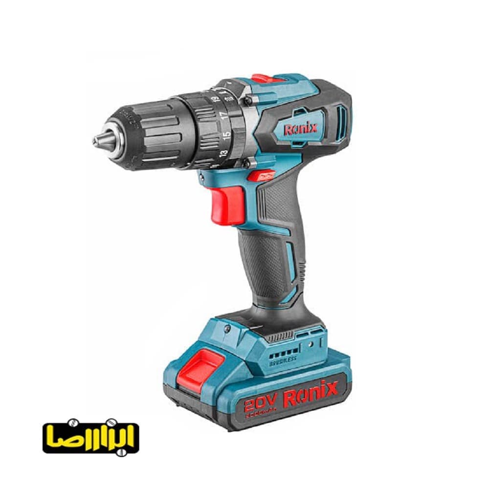 دریل پیچ گوشتی چکشی شارژی براشلس رونیکس 20 ولت مدل 8900K