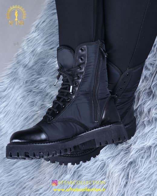 بوت بیاله شمعی بغل زیپ پابزرگ 5085