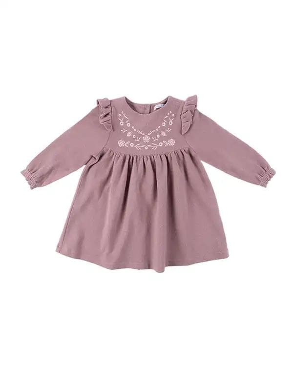 پیراهن دخترانه صورتی فیورلا Fiorella مدل نیلوفر کد 35581