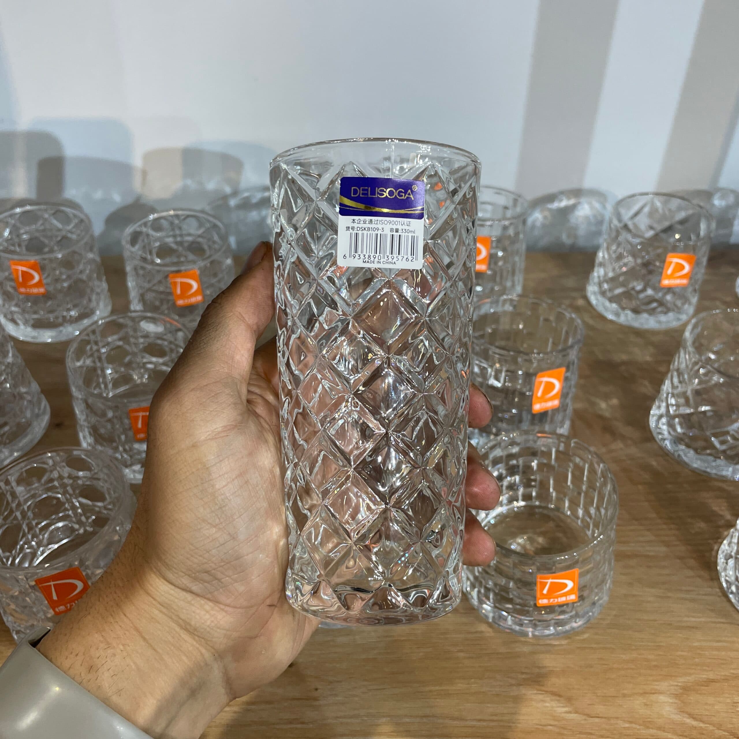 لیوان بلند دِلی طرح فارسل – ست ۶ عددی Deli Glass