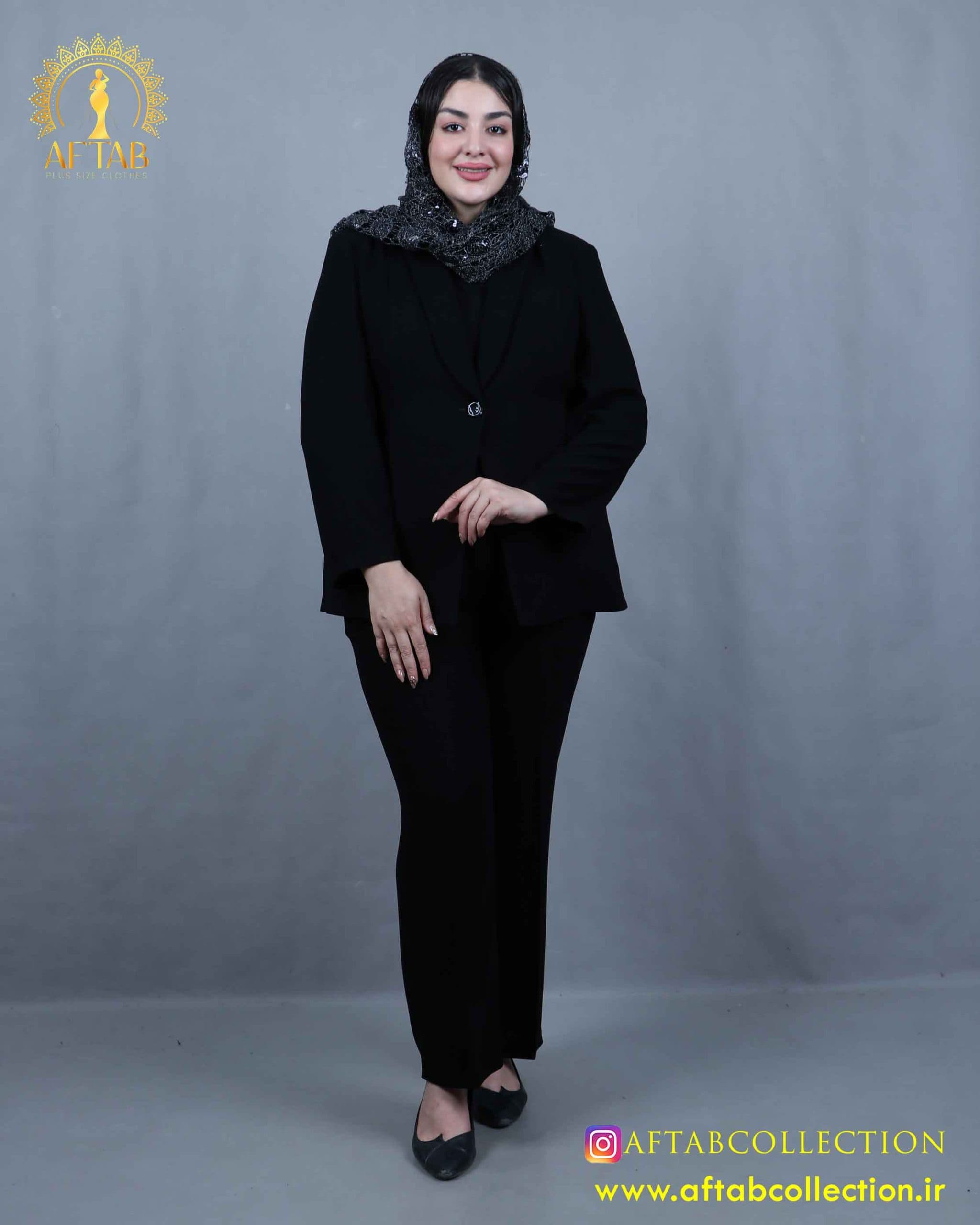 کت و شلوار مجلسی لمه سایزبزرگ 6084