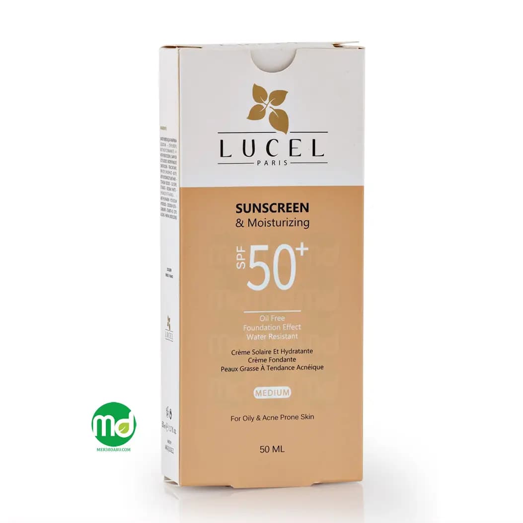 کرم ضد آفتاب رنگ مدیوم لوسل برای پوست های چرب SPF 50