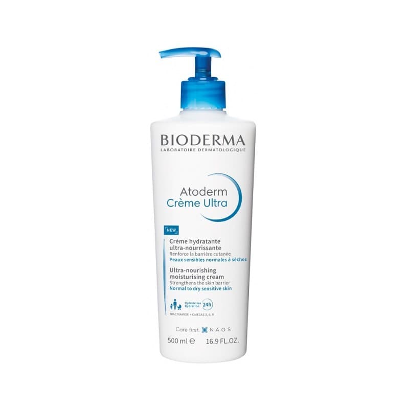 کرم مرطوب کننده صورت و بدن مدل Atoderm بایودرماِ 500 میل