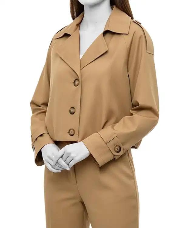 بارانی زنانه کرم سرژه Serge کد 228160