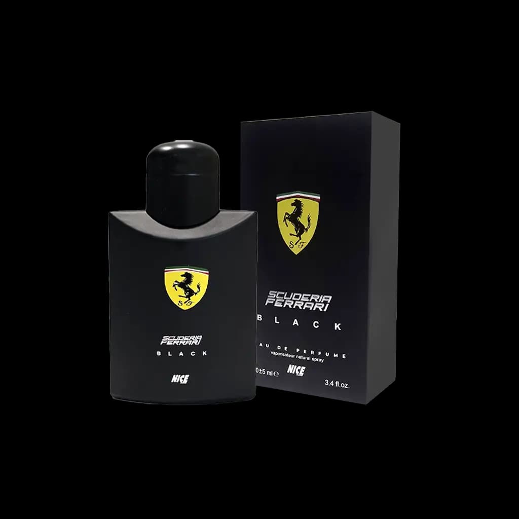 ادوپرفیوم مردانه نایس (اسکلاره) مدل فراری بلک (Ferrari Black) حجم 100 میلی لیتر