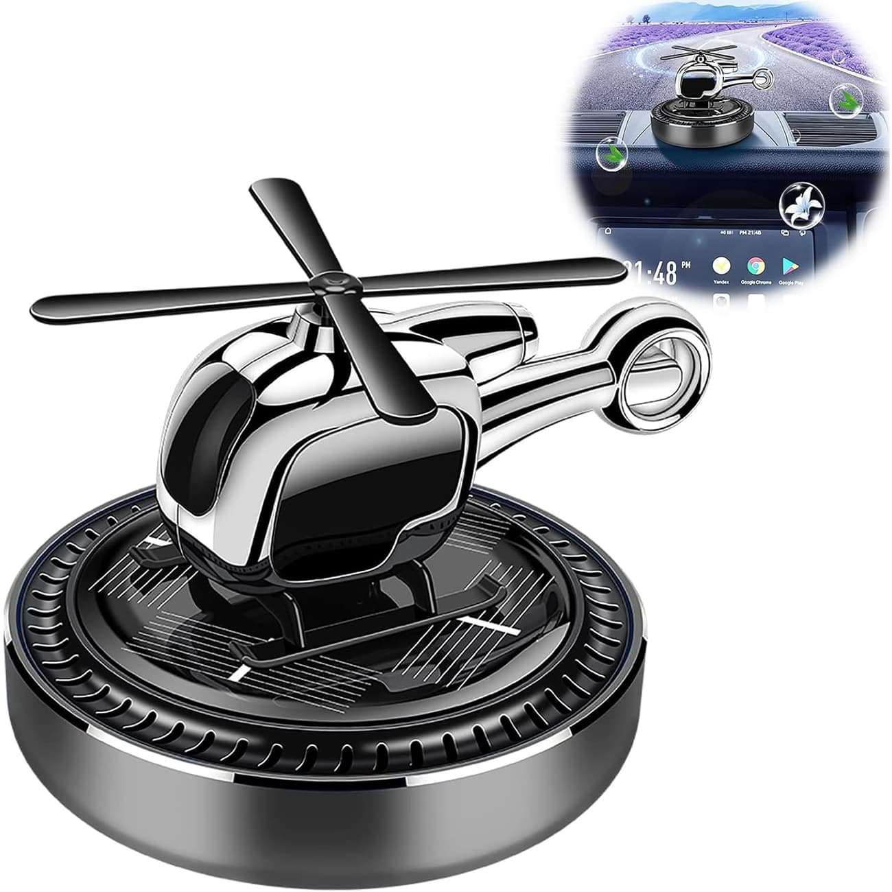 خوشبو کننده ماشین خورشیدی کارلوکس Carlux HELICOPTER طرح هلیکوپتر