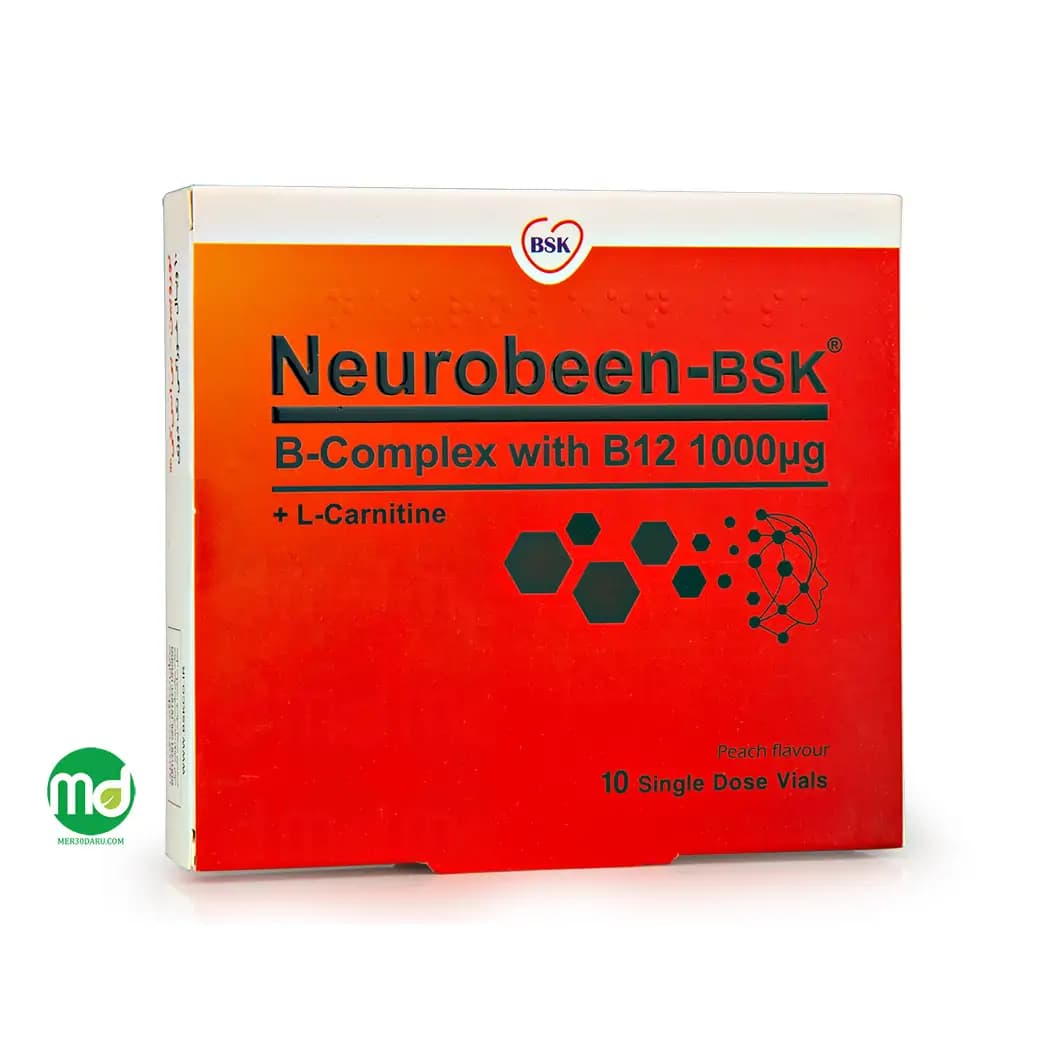 ویال خوراکی نوروبین بی اس کی دارای ال کارنیتین 10 عدد