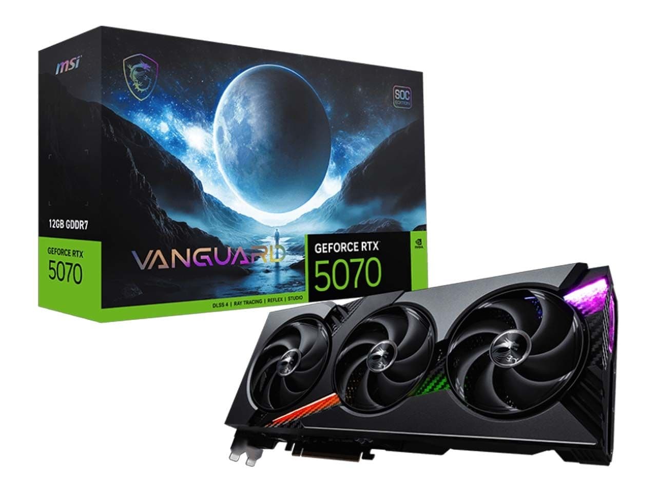 کارت گرافیک ام اس آی مدل GeForce RTX 5070 12G VANGUARD SOC