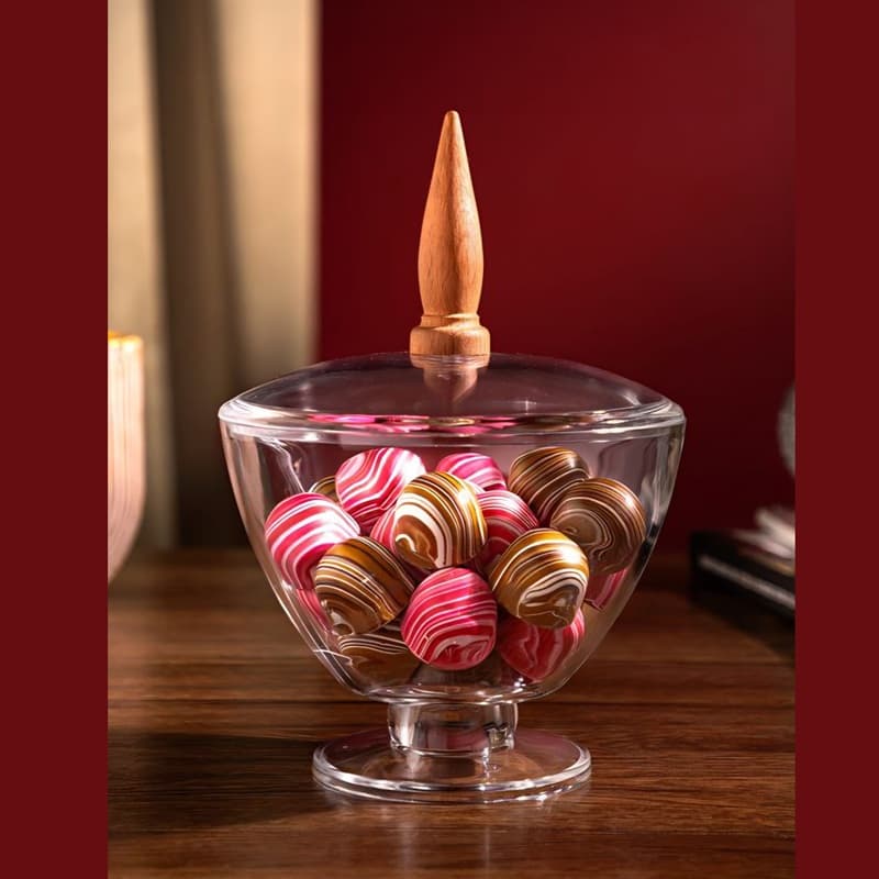 شکلات خوری پایه دار اکرولیک خاص لیمون کد 2480