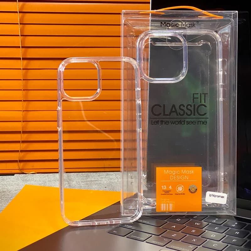 قاب آیفون مجیک ماسک Magic Mask شفاف مدل دور لنز برجسته
