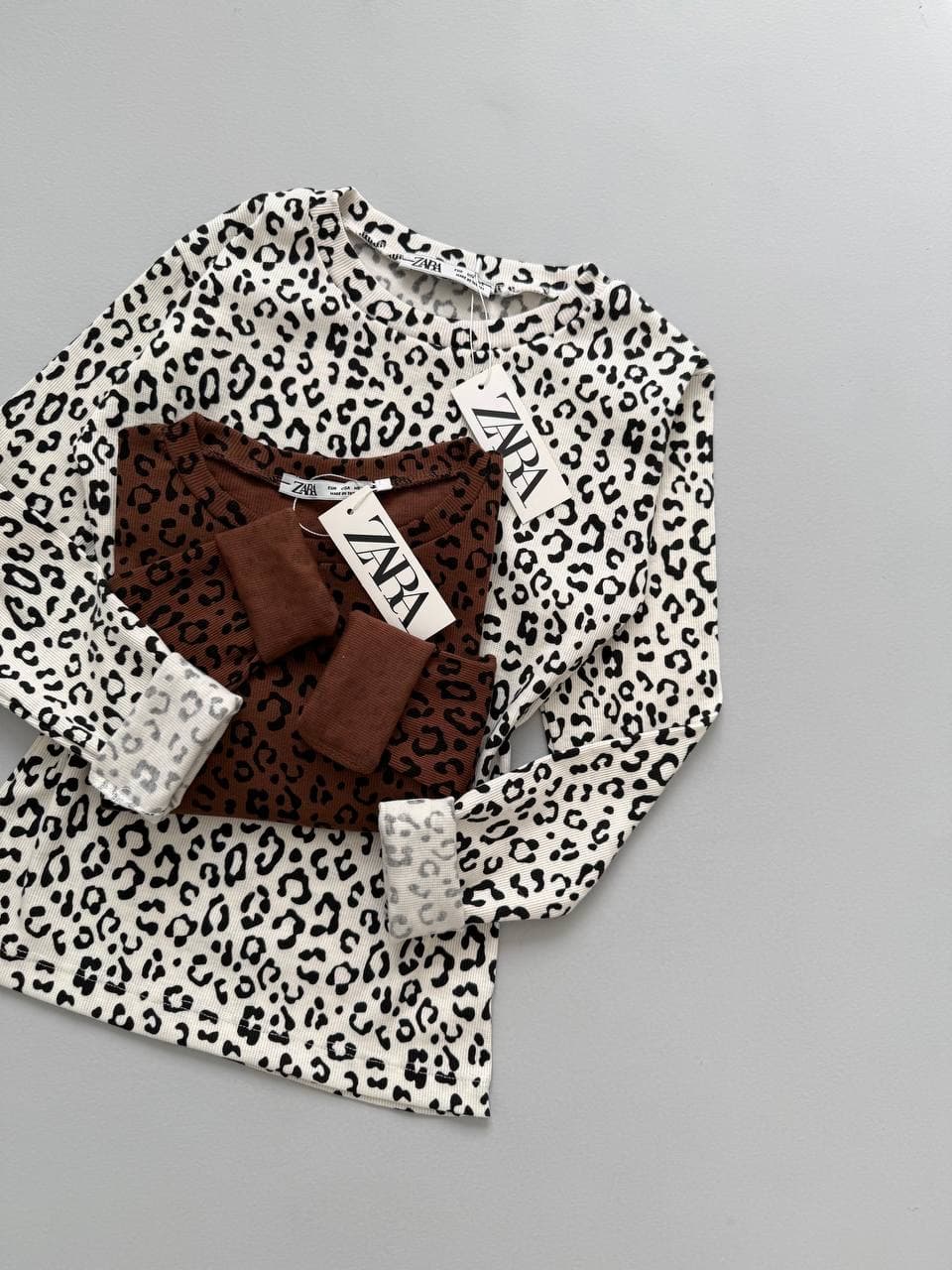 بلوز یقه گرد پلنگی