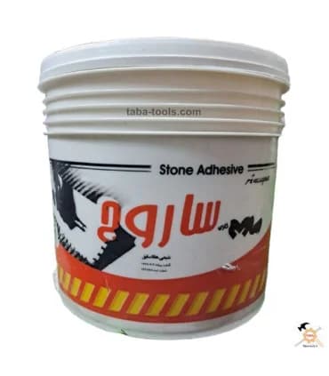 چسب کاشی و سرامیک خمیری ساروج دبه 12/5 کیلویی