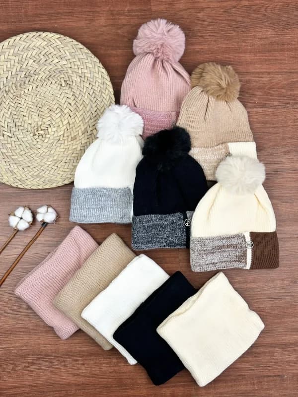 کلاه و شال ست مدل kF