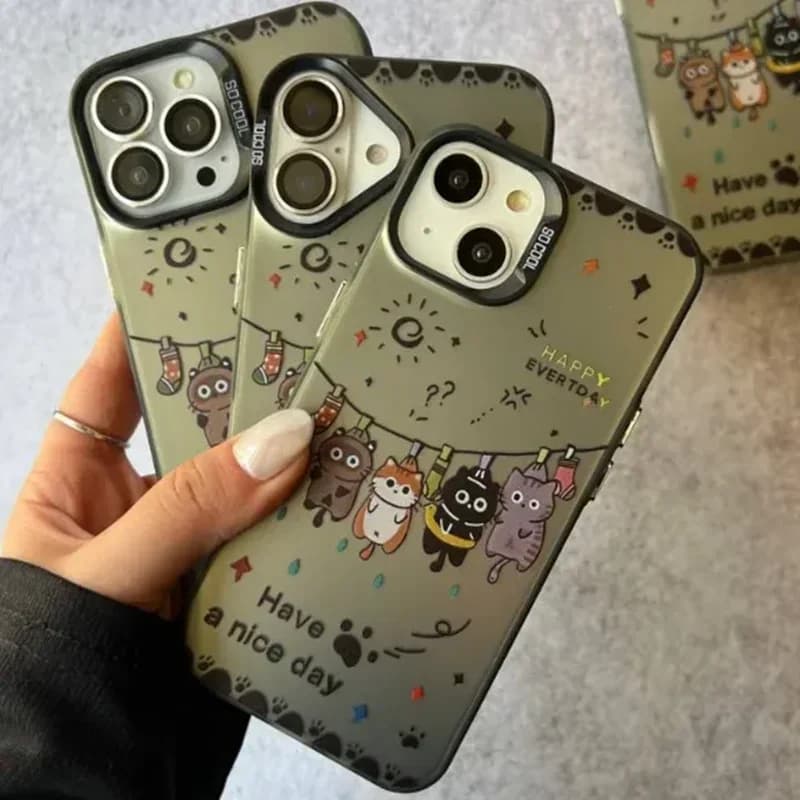 قاب موبایل آیفون گربه رختی