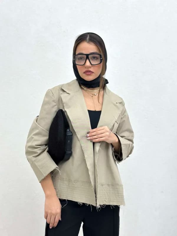 کت کثیف دوزی نیم کلوش زنانه