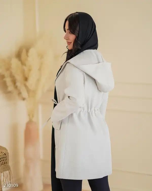 بارانی زنانه شیری مدل هیوان السانا Elsana کد 2301