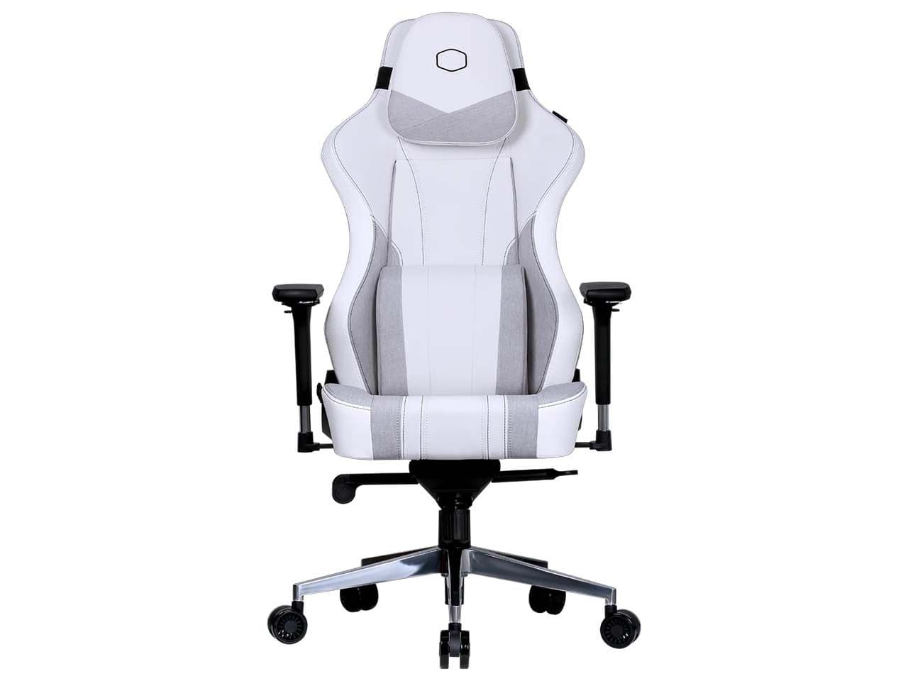 صندلی گیمینگ کولر مستر مدل Caliber X2C سفید خاکستری