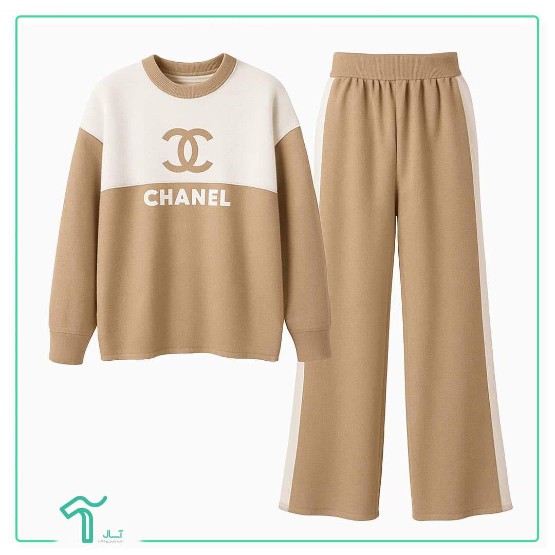 ست بلوز شلوار بافت Chanel کد 9292