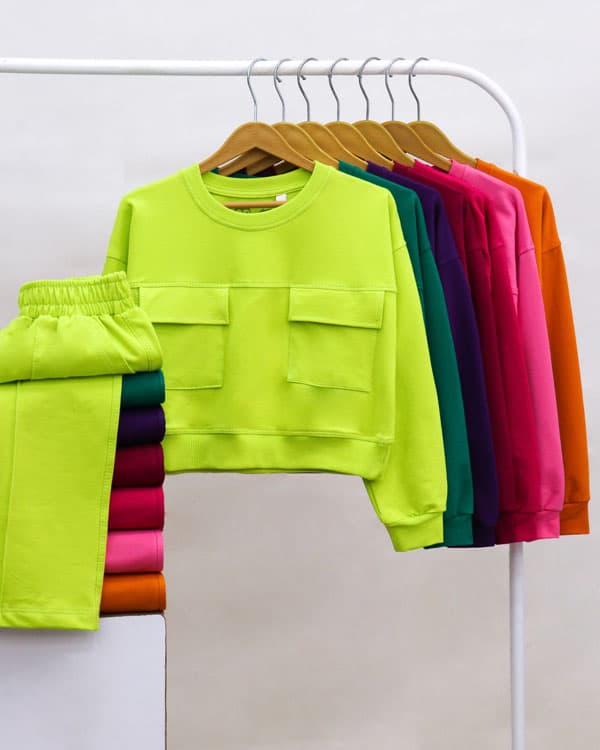 کراپ شلوار بگ جیب دار NZDE