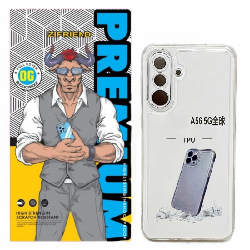 کاور گوشی سامسونگ Galaxy A56 5G زیفرند مدل ژله ای محافظ لنز دار