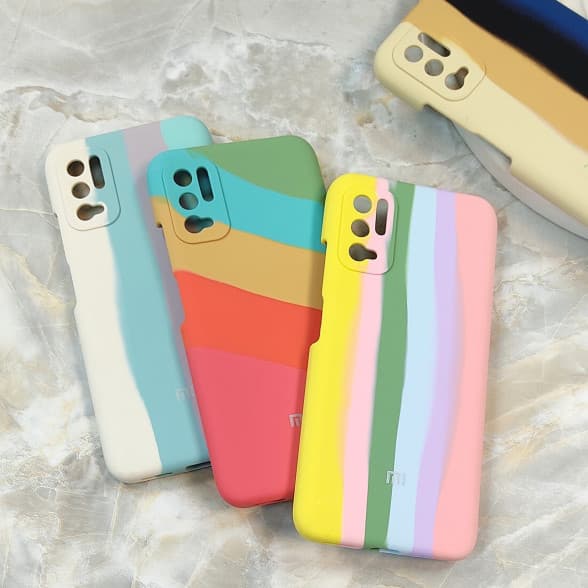 قاب سیلیکونی اورجینال رنگین کمانی Xiaomi Redmi Note 10 5G