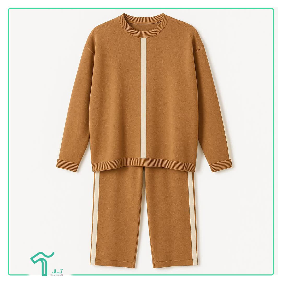 ست بلوز شلوار بافت مینیمال کد 9289