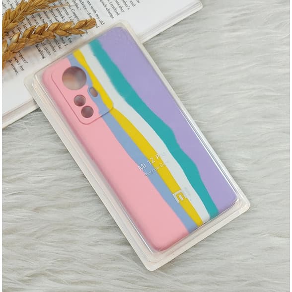 قاب سیلیکونی اورجینال رنگین کمانی Xiaomi 12 Pro