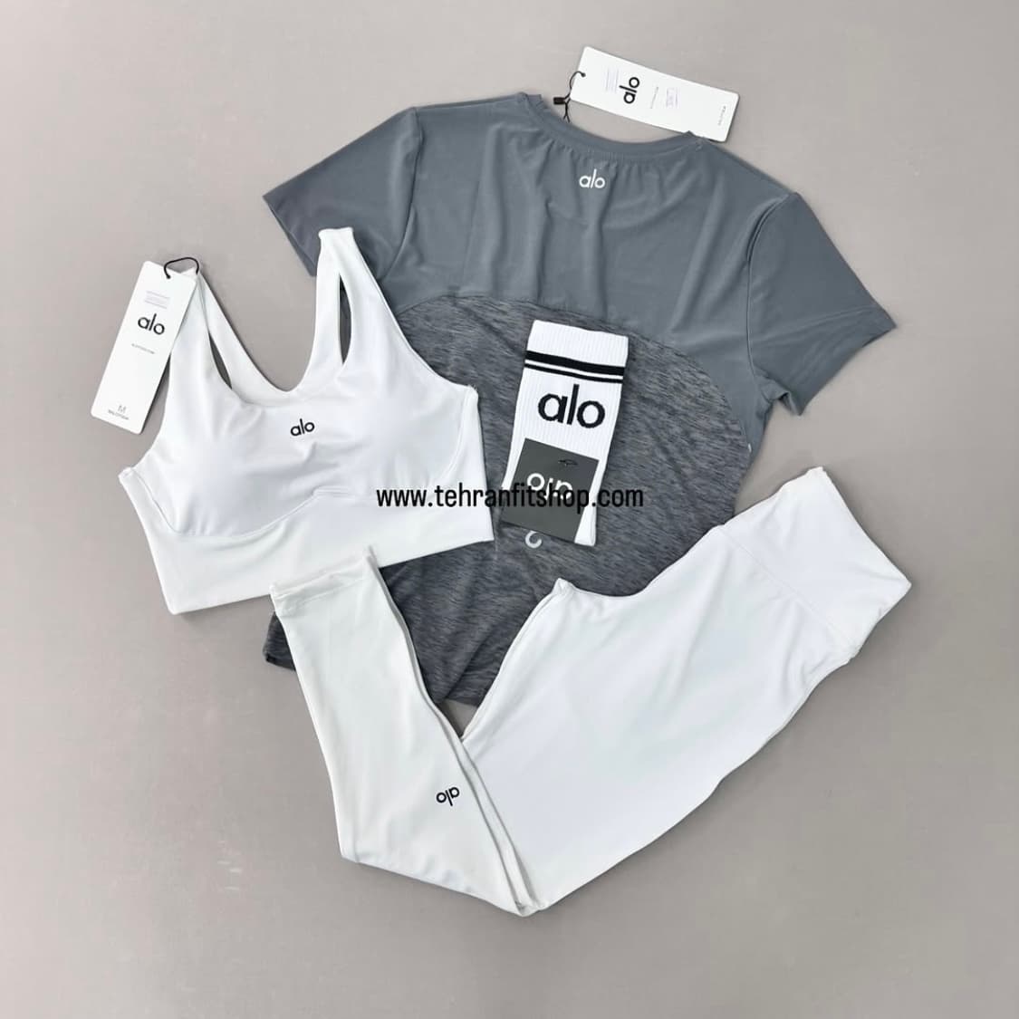 ست سفید طوسی ALO