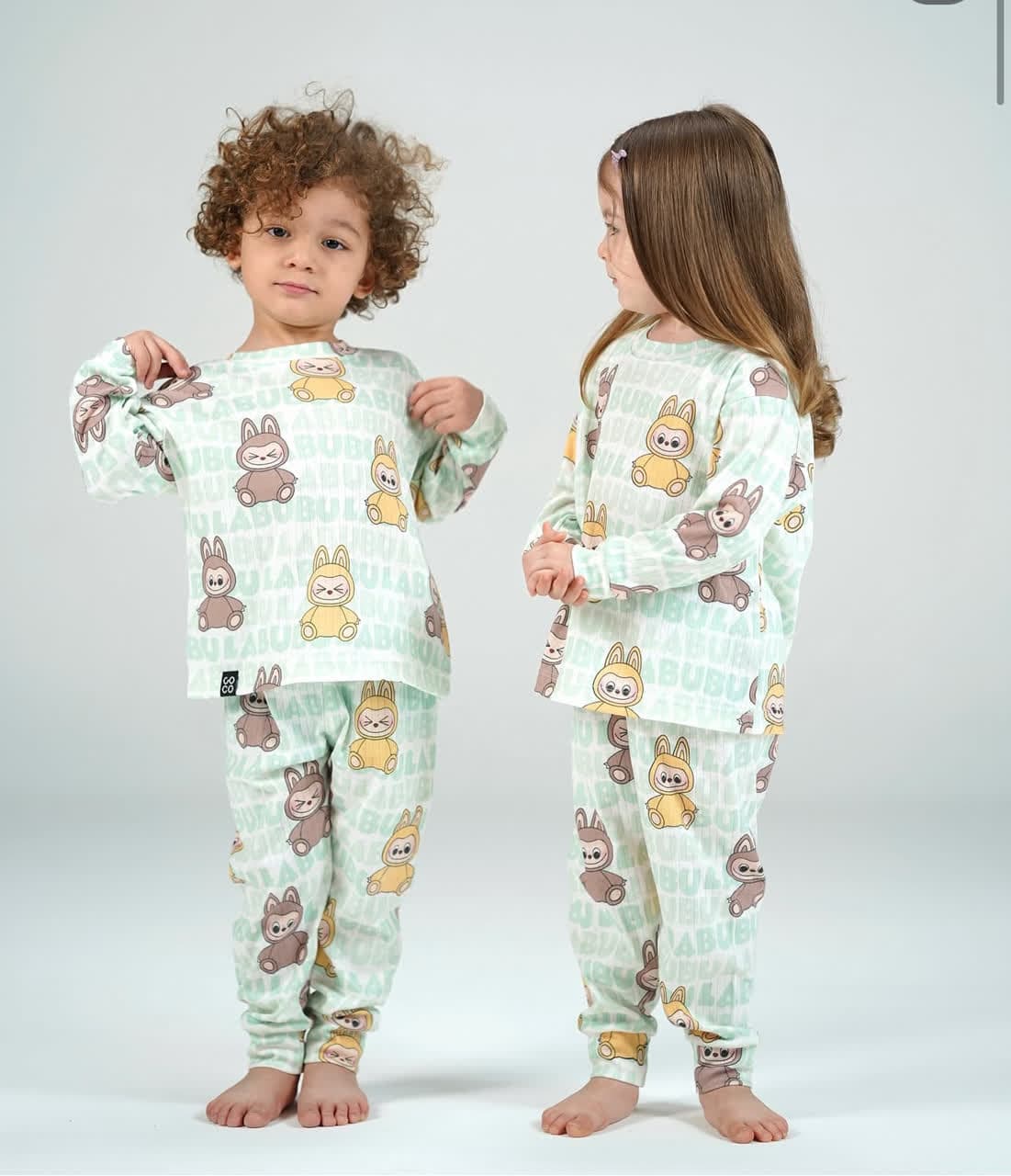 ست راحتی منزلی بلوز آستین بلند و شلوار COCO