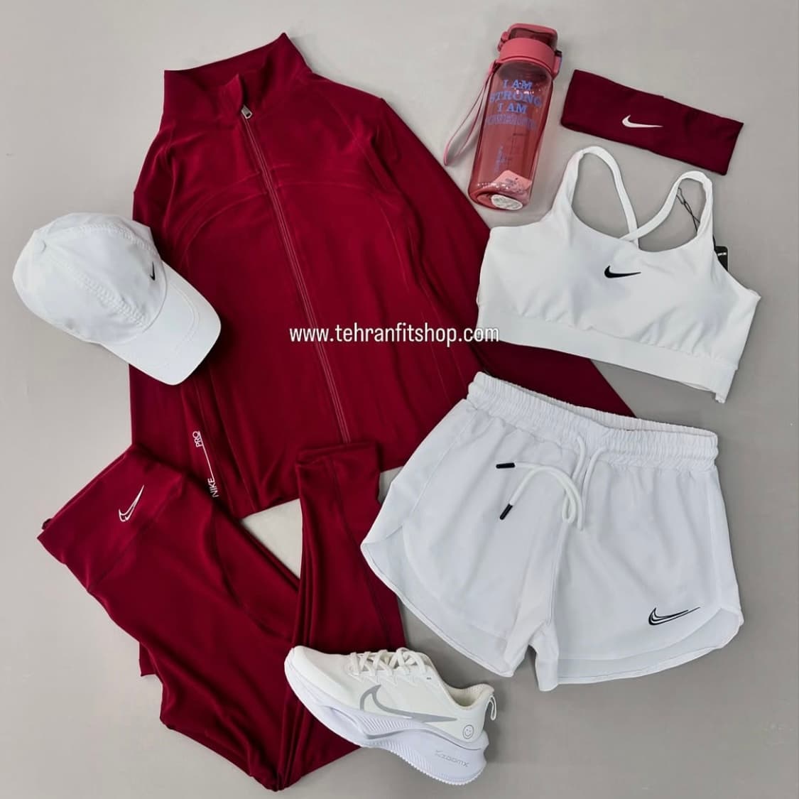 ست پیشنهادی زرشکی_سفید