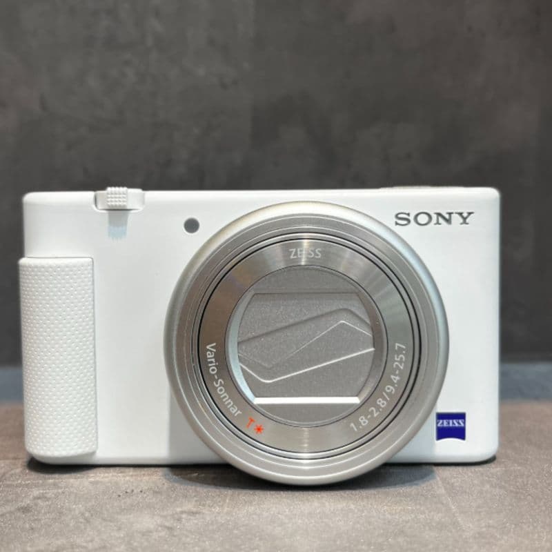 دوربین دست دوم بدون آینه سونی سفید Sony ZV-1 Mirrorless Camera White (50 شات)