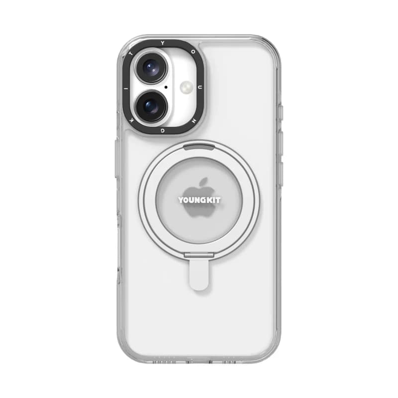 کاور گوشی اپل iphone 16 یانگ کیت مدل Crystal 360° Rotation