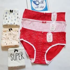 شورت عروسکی نخی وارداتی برند دنیز بسته 6 عددی سایز xxl