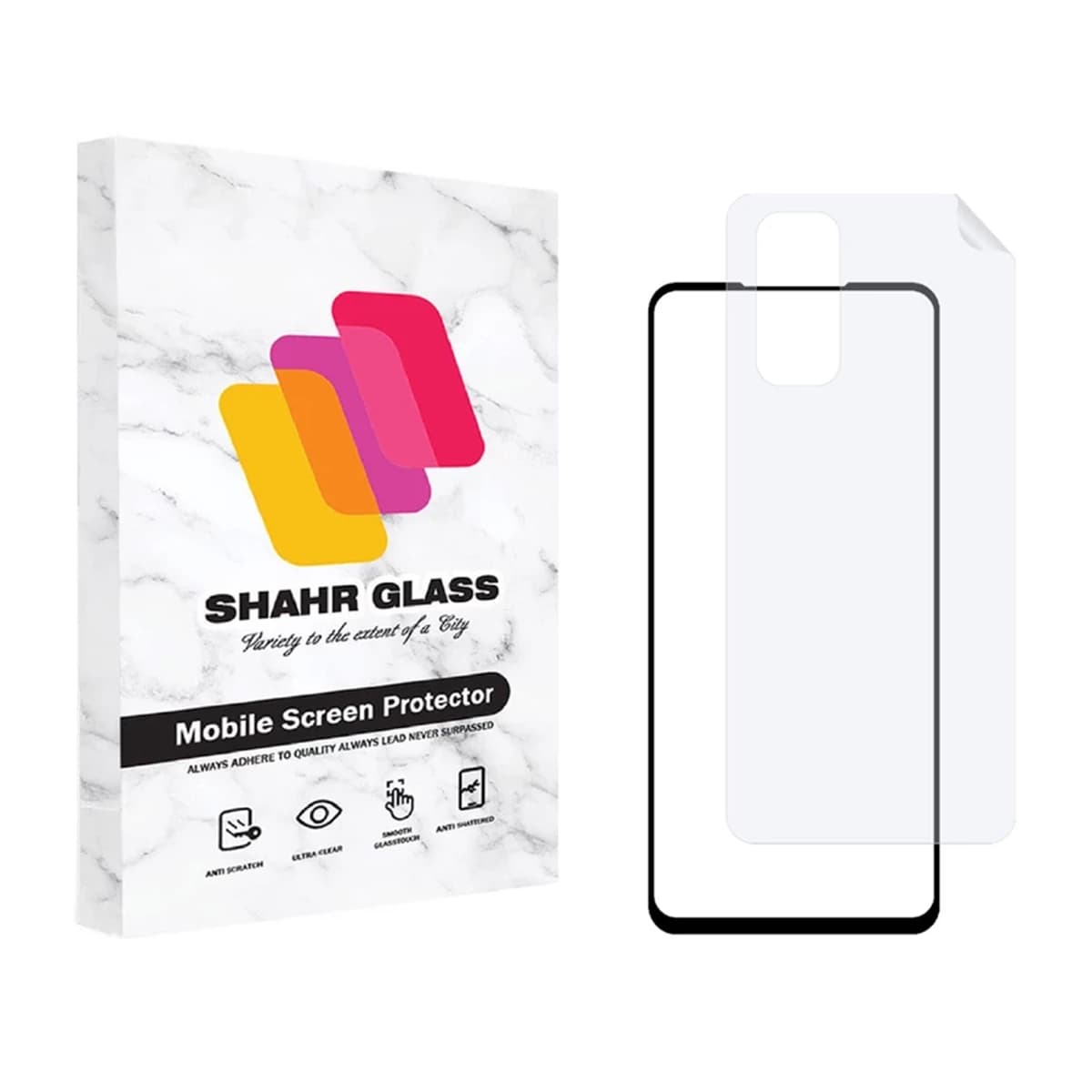 گلس گوشی شیائومی Redmi Note 11S 4G شهر گلس مدل 2FN به همراه محافظ پشت