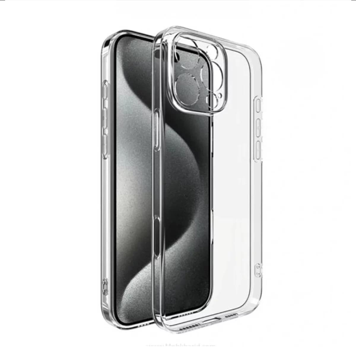 کاور گوشی اپل iPhone 16 Pro Max زیفرند مدل ژله ای محافظ لنز دار