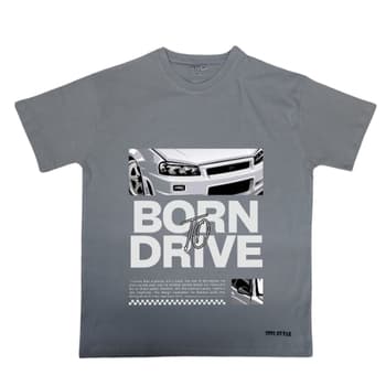تیشرت مردانه طرح Born To Drive