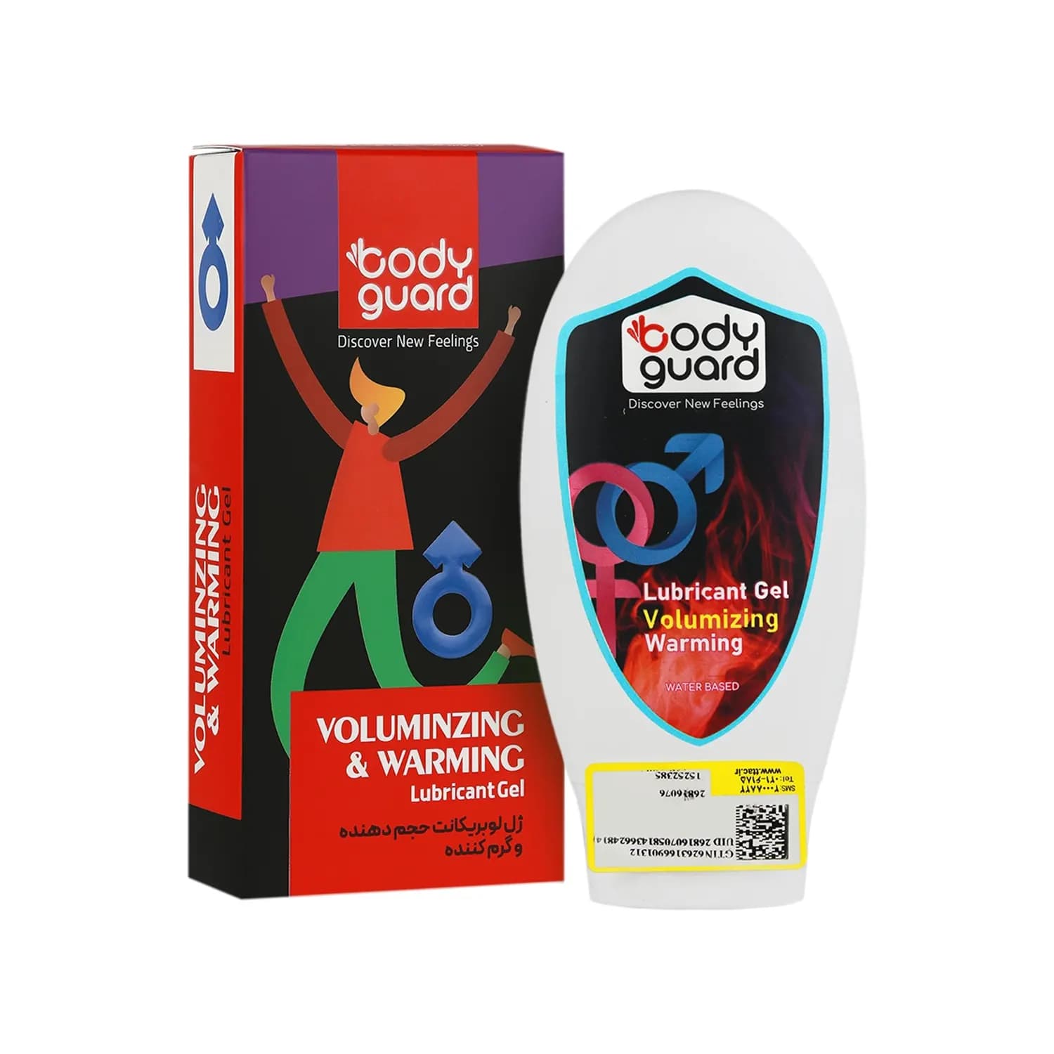 ژل لوبریکنت حجم دهنده و گرم کننده بادیگارد حجم 100 میلی لیتر