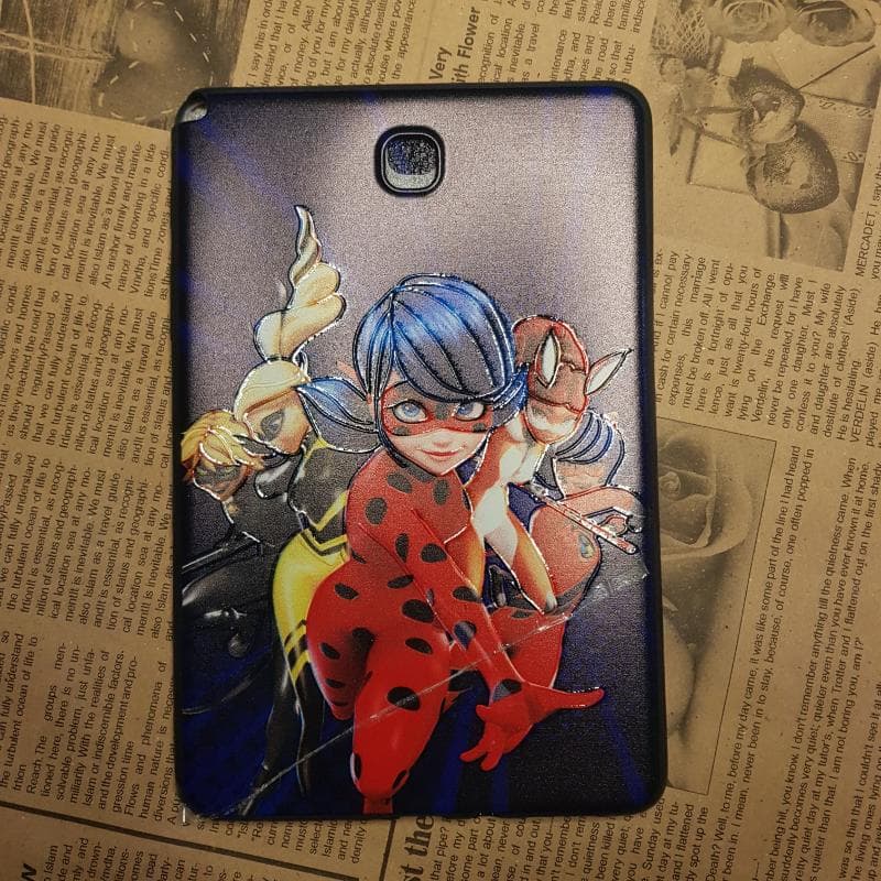 قاب طرح دار تبلت سامسونگ Galaxy Tab A 8.0 SM-T350 / T355 طرح دختر کفشدوزکی