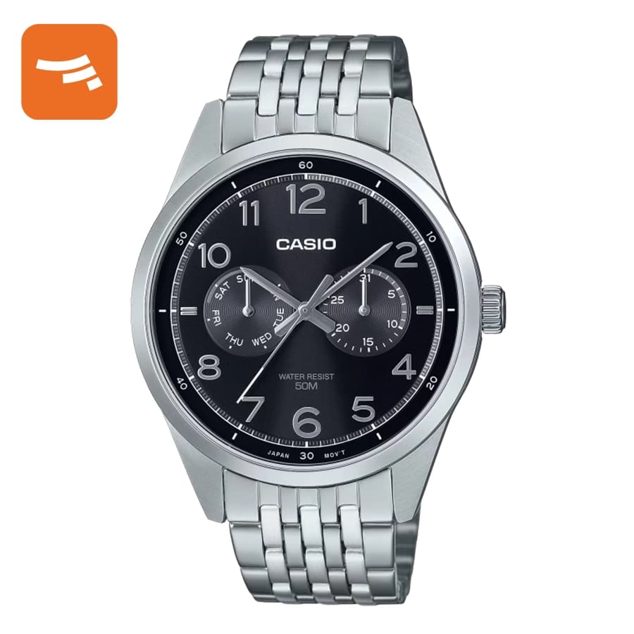 ساعت مچی عقربه ای مردانه کاسیو مدل MTP-E340D-1AVDF