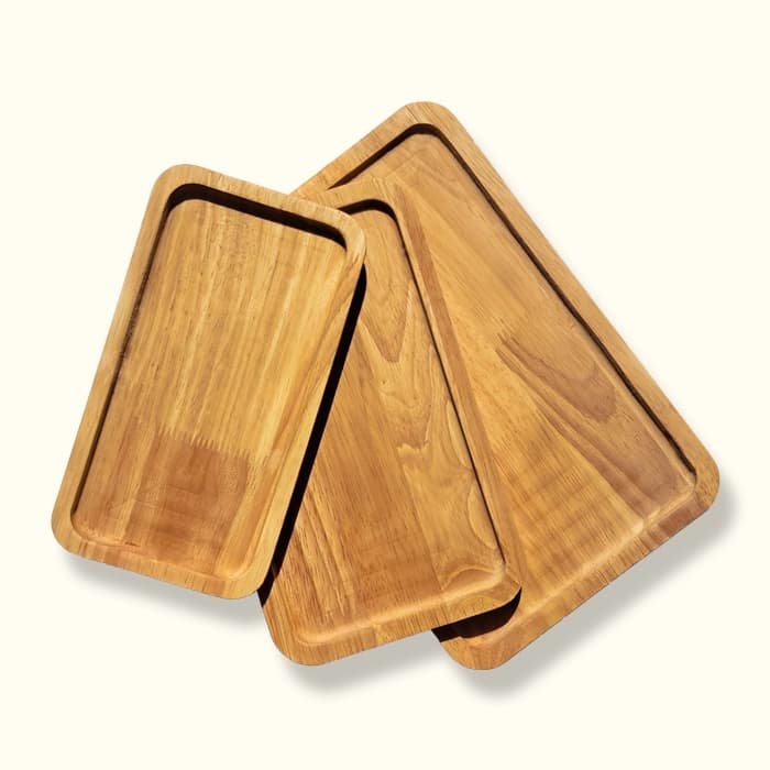 ست سه عددی سینی چوبی آشپزخانه