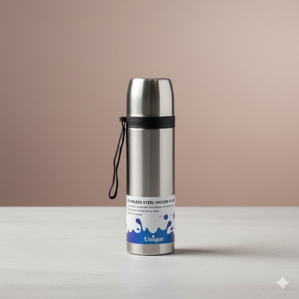 فلاسک مدل استیل یونیک کد 1983-UNگنجایش 0.5 لیتر