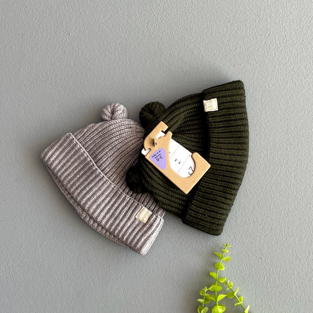 پک دوتایی کلاه بافت بچگانه برند NUTMEG