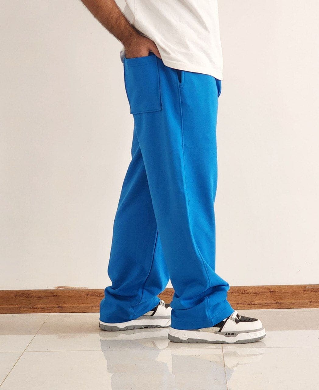 شلوار بگ آبی دورس کد 2441