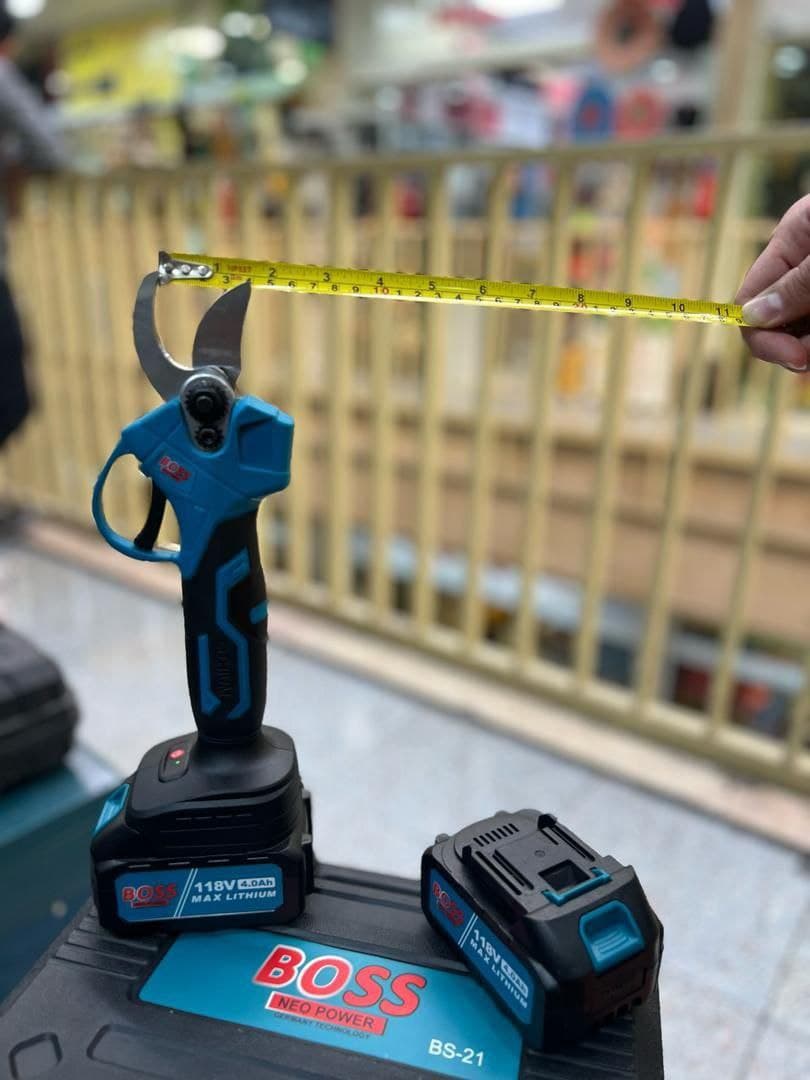 قیچی شارژی باغبانی 118 ولت باطری 10 سل باس مدلbs21-118vf