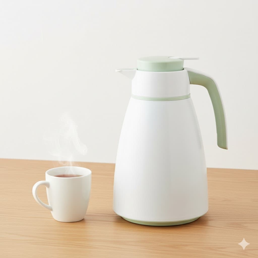 فلاسک 1 لیتر رنگی فانتزی شیشه دار یونیک کد 1940