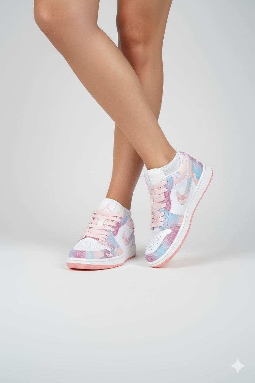 کتانی نایک جردن صورتی