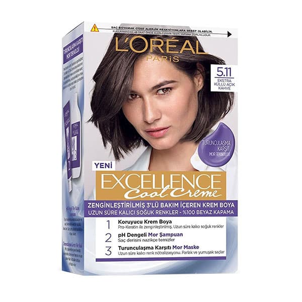 کیت رنگ مو لورآل پاریس مدل Excellence شماره 5.11