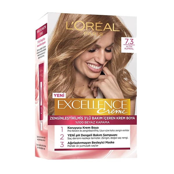 کیت رنگ مو لورآل پاریس مدل Excellence شماره 7.3