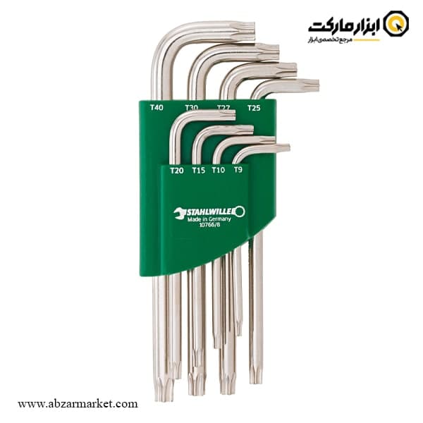 آچار آلن ستاره ای اشتایویل کارتی کوتاه 8 عددی مدل 10766/8